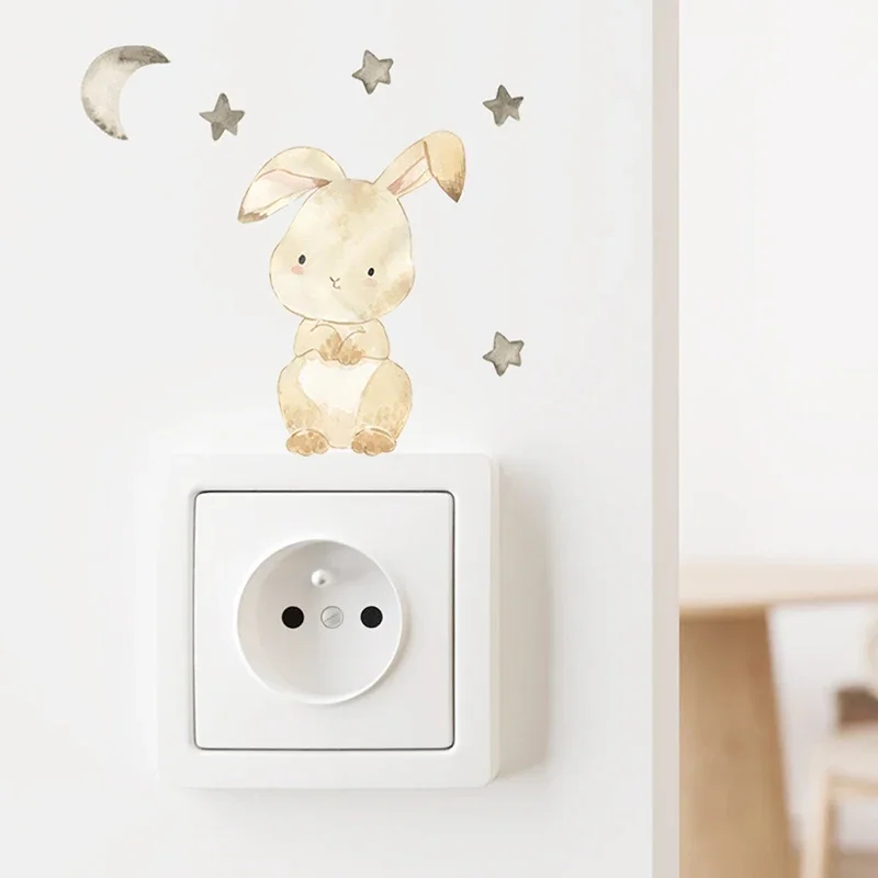 1/2/4/6set Cartoon Animals Wal - Baby Nursery Decals บทวิจารณ์และราคา