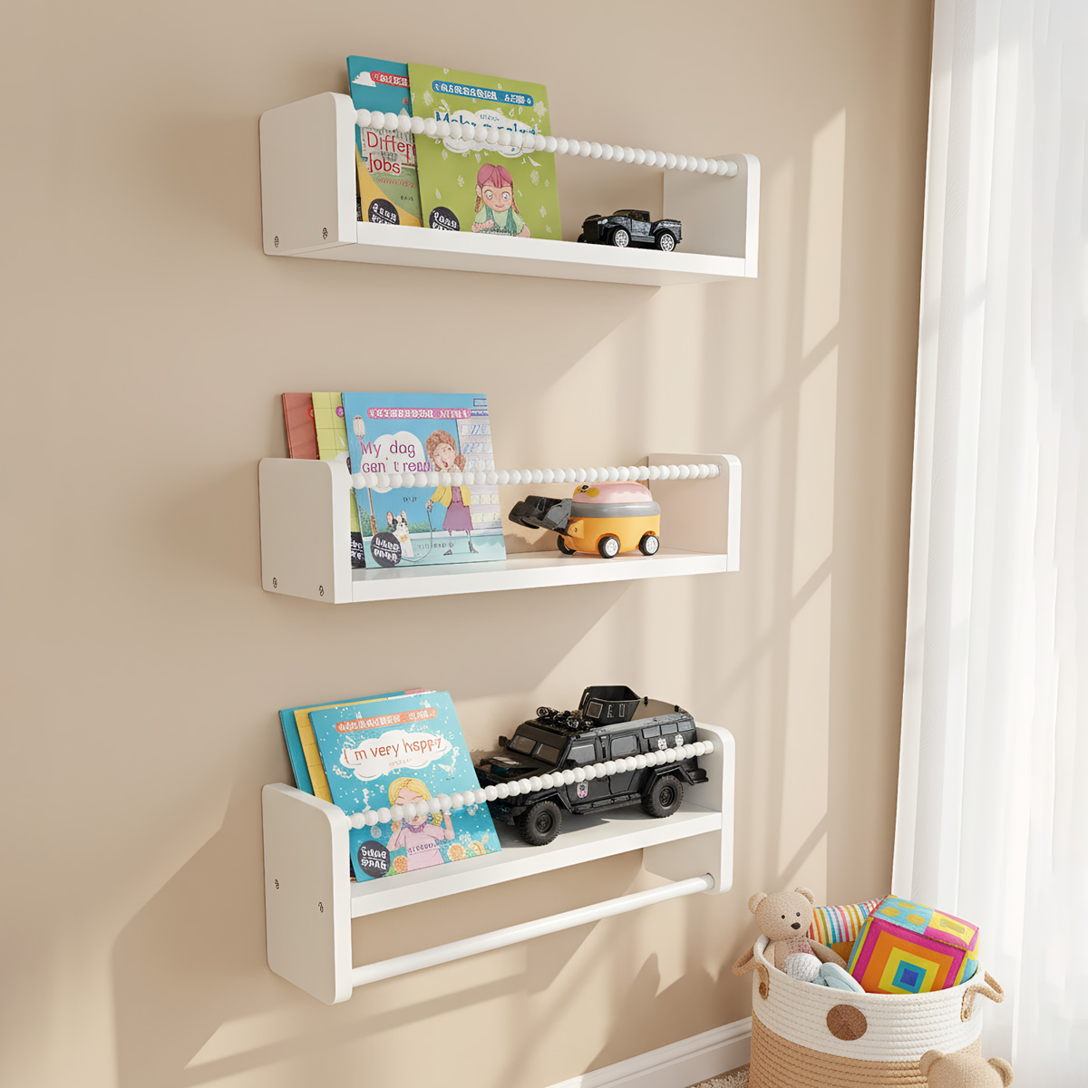 Wood Nursery Book Shelves, 15. - Baby Nursery Shelves บทวิจารณ์และราคา