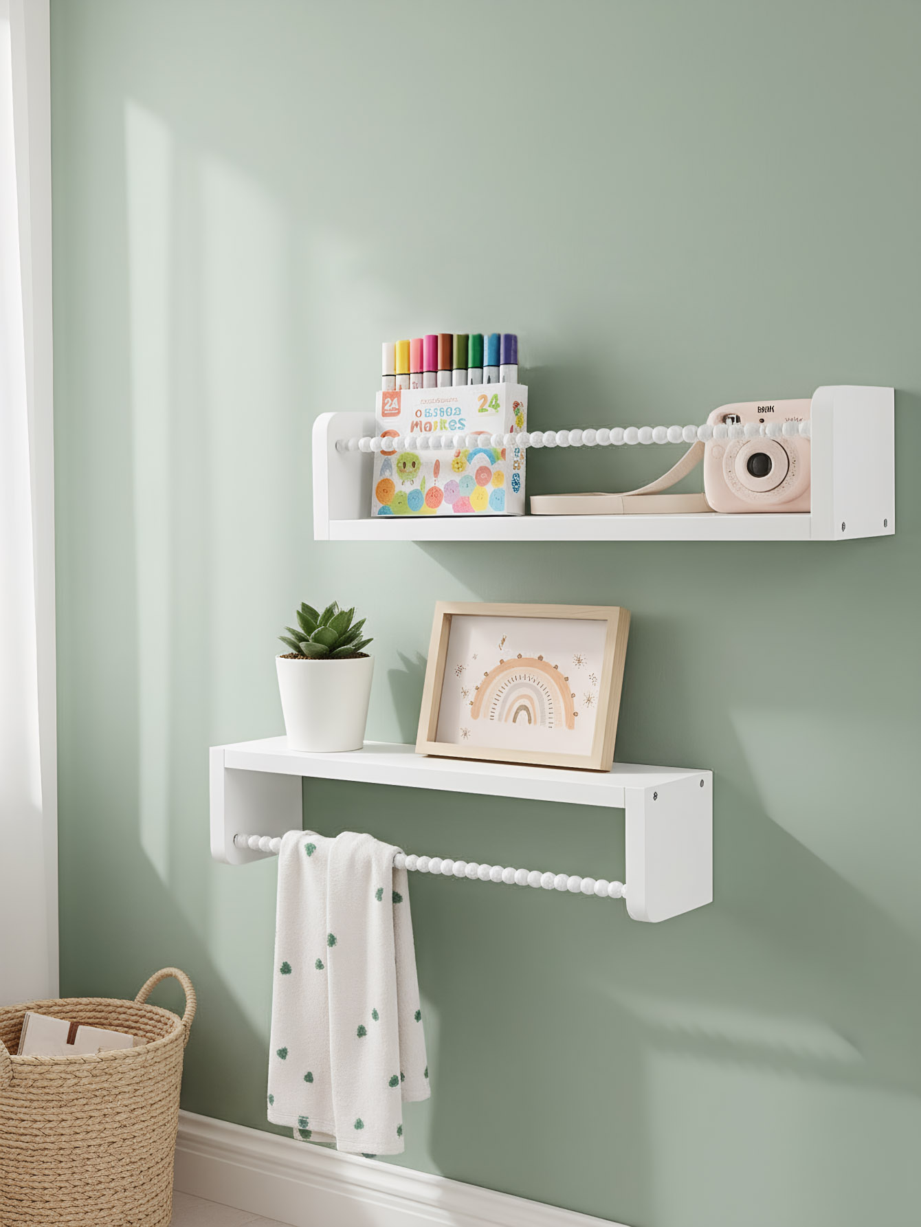 Wood Nursery Book Shelves, 15. - Baby Nursery Shelves บทวิจารณ์และราคา
