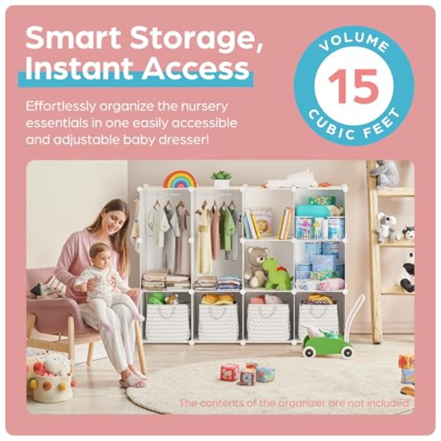 Baby Closet Organizer for Nurs - Baby Nursery Shelves บทวิจารณ์และราคา